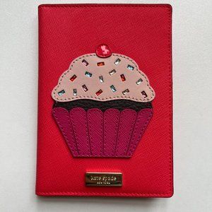 Kate Spade "Take the Cake Imogene" Pink Cupcake Passport Holder